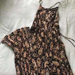 UO Lace-Up Jumpsuit in Flattering Soft Crepe